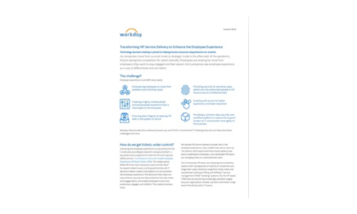 HR Service Delivery Transformation Whitepaper