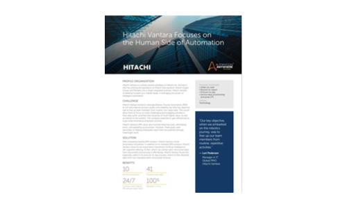 Hitachi Vantara Focuses on the Human Side of Automation